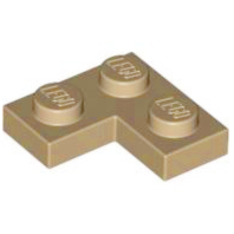 Plaat, Hoek 2x2 Dark Tan